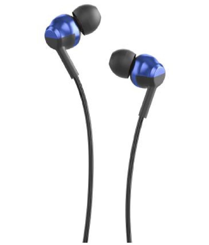 Gionee EP5 In Ear Wired Headphone 0 Hours Playback IPX4(Splash & Sweat Proof) Powerfull bass -Bluetooth Blue
