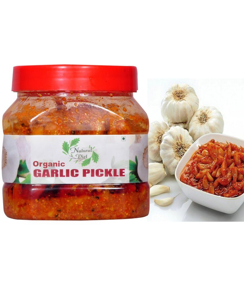     			Natural Diet Organic Garlic Pickle( Real Taste of Punjabi Pickle) ||Ghar Ka Achar ||Mouth-Watering Pickle 500 g