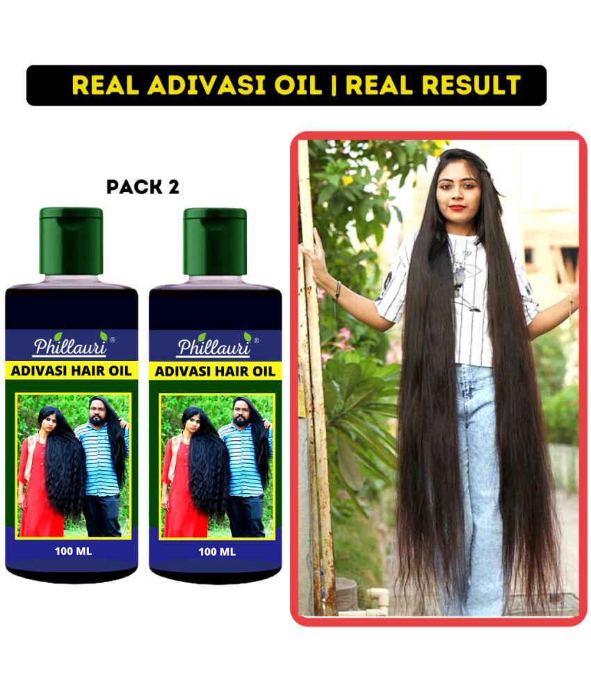     			Phillauri Adivasi Ayurvedic Herbal Hair Oil - Dandruff Control - Hair Loss Control - Long Hair - For Women and Men (100 ml) Pack of 2