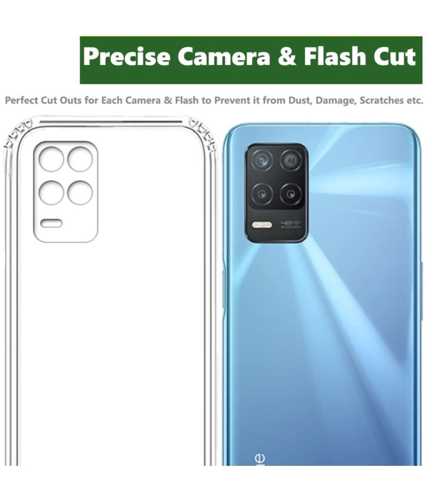     			ZAMN - Transparent Silicon Silicon Soft cases Compatible For Realme 8s 5G ( Pack of 1 )