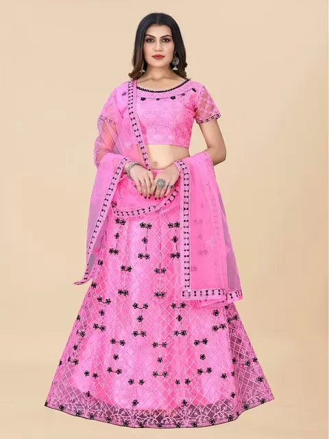 Trivety Embellished Semi Stitched Lehenga Choli - Buy Trivety Embellished  Semi Stitched Lehenga Choli Online at Best Prices in India | Flipkart.com