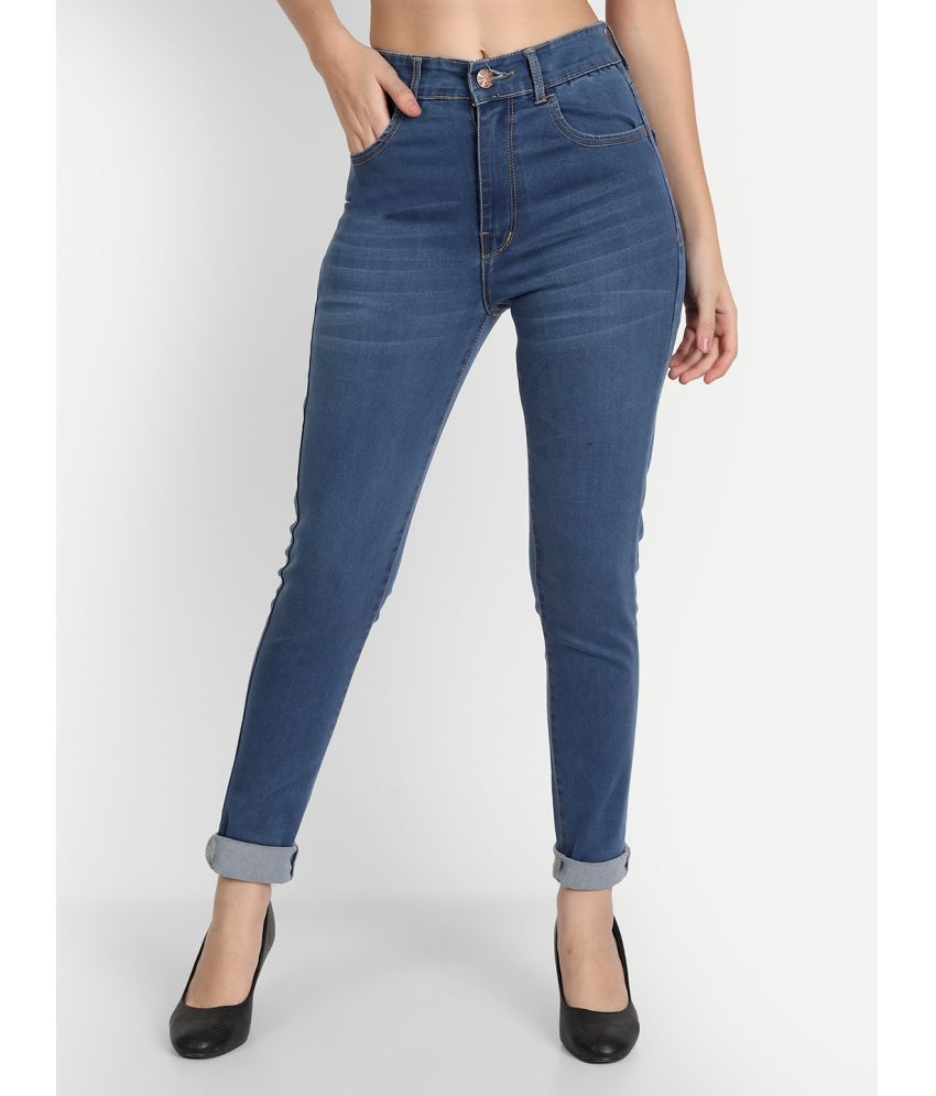     			AngelFab - Blue Denim Skinny Fit Women's Jeans ( Pack of 1 )