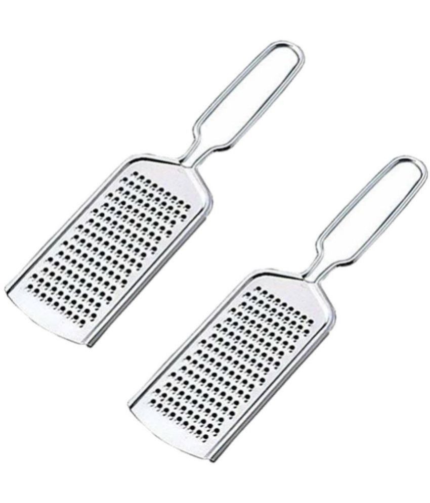     			JISUN - Stainless Steel Cheese Grater,Coconut Grater ( Pack of 2 ) - Silver