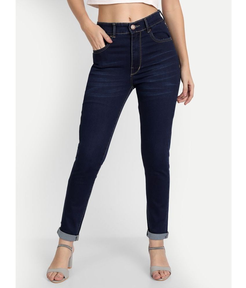     			AngelFab - Blue Denim Regular Fit Women's Jeans ( Pack of 1 )