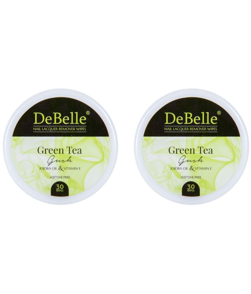     			DeBelle Green Tea Gush Nail Paint Remover Pads 25 mL Pack of 2