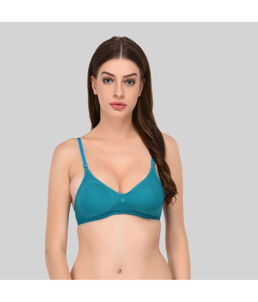     			Elina Cotton Non Padded Women's T-Shirt Bra ( Sea Green )