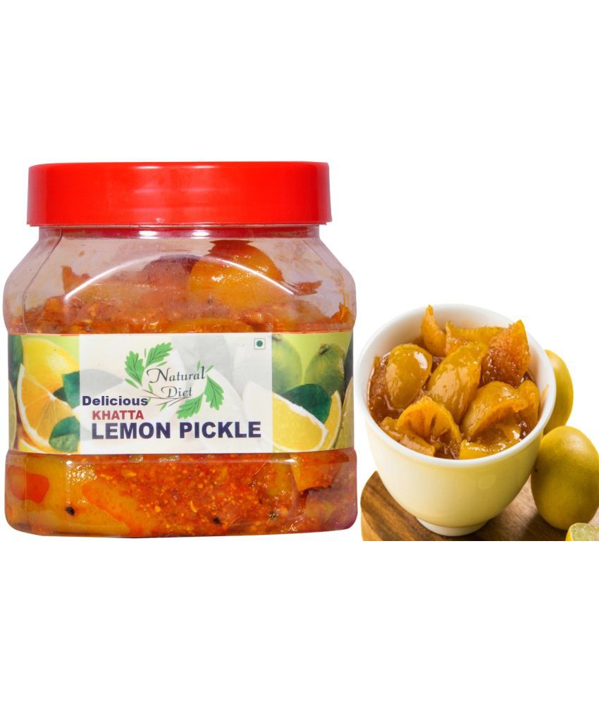     			Natural Diet Delicious Masalo Se Bana Punjabi Khatta Lemon Pickle | Tasty & Spicy Pickle 500 g