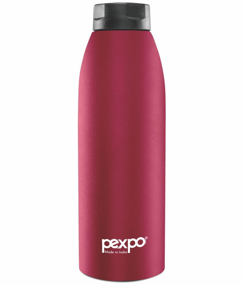     			Pexpo 900ml 24 Hrs Hot and Cold ISI Certified Flask, Bolero Vacuum insulated Bottle (Pack of 1, Crimson Red)