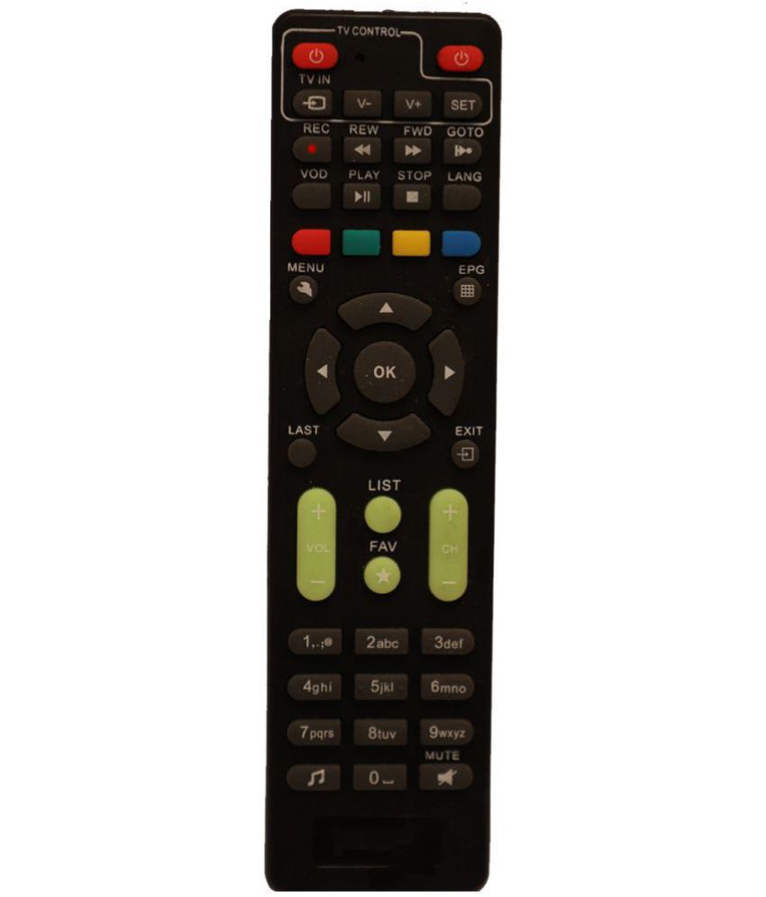     			Upix 1 DTH Remote Compatible with GTPL HD Set Top Box
