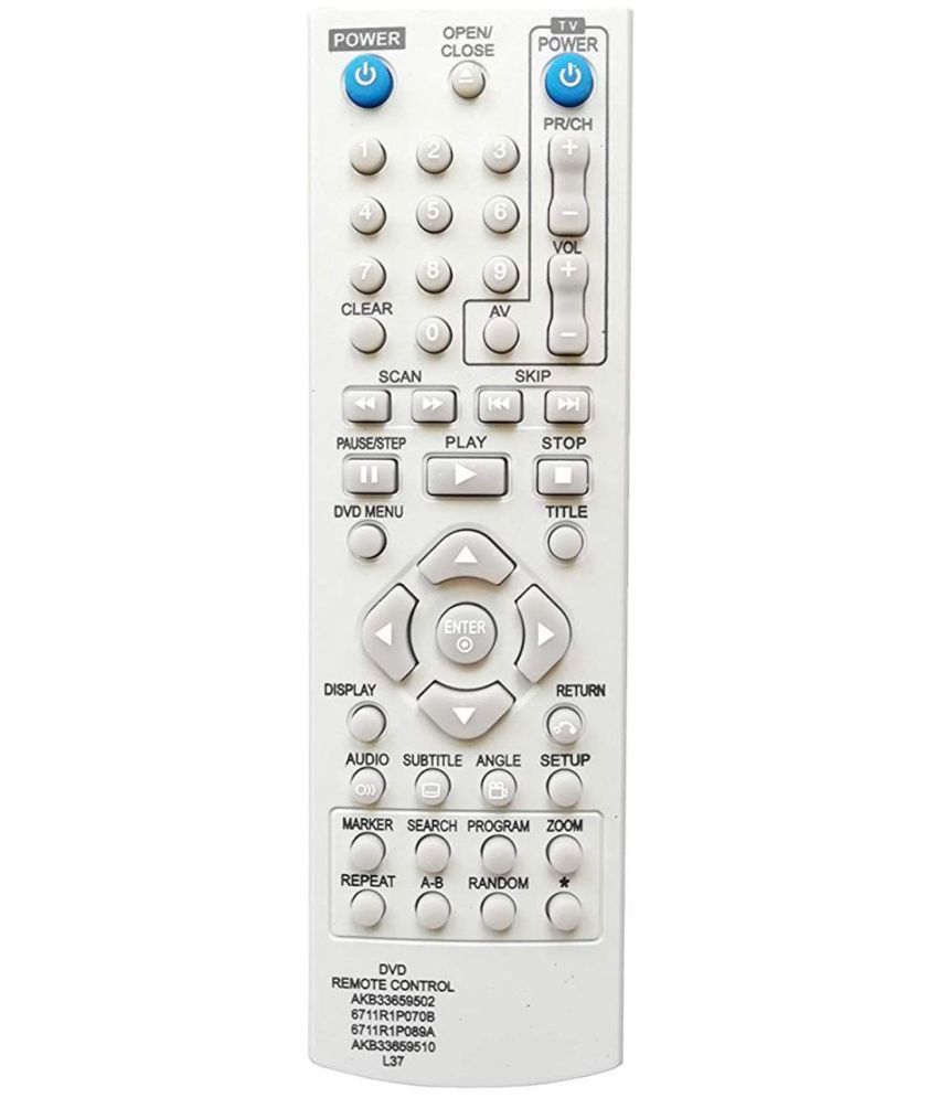     			Upix L37 DVD Remote Compatible with LG DVD Player
