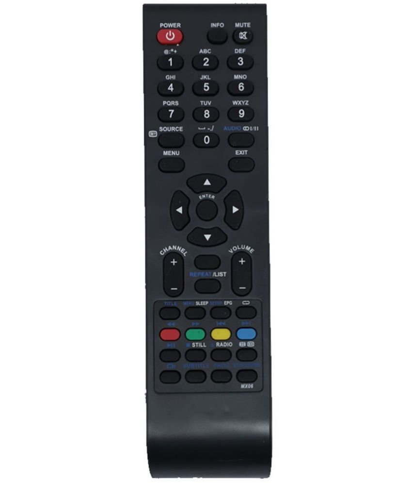     			Upix MX06 LCD/LED TV Remote Compatible with Micromax Reconnect LCD/LED TV