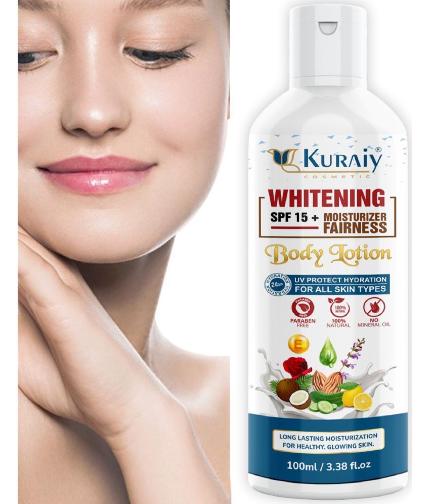     			Kuraiy Whitening Body Lotion On Spf15+ Skin Lighten Brightening Body Lotion Cream (100 Ml) Pack Of 1