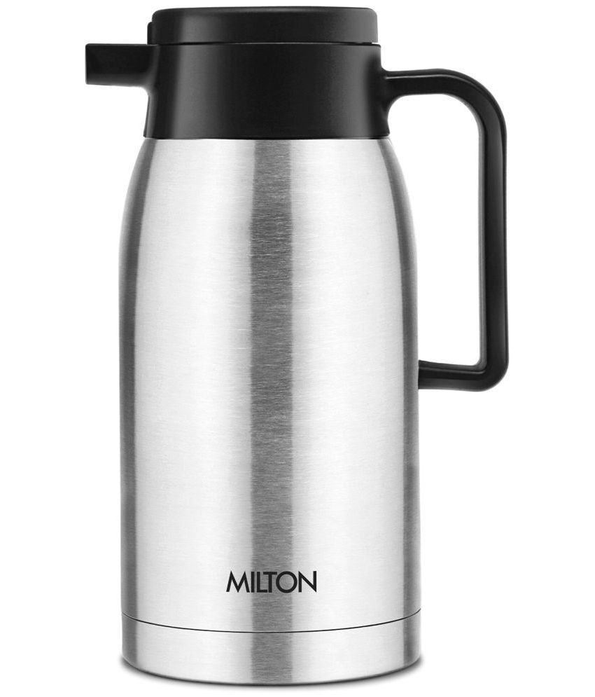     			Milton Omega 700 Thermosteel Vacuum Insulated 24 Hours Hot or Cold Carafe, 700 ml, Silver | 100% Leak Proof | Easy to Carry | Ideal for Tea | Coffee | Juice | Water