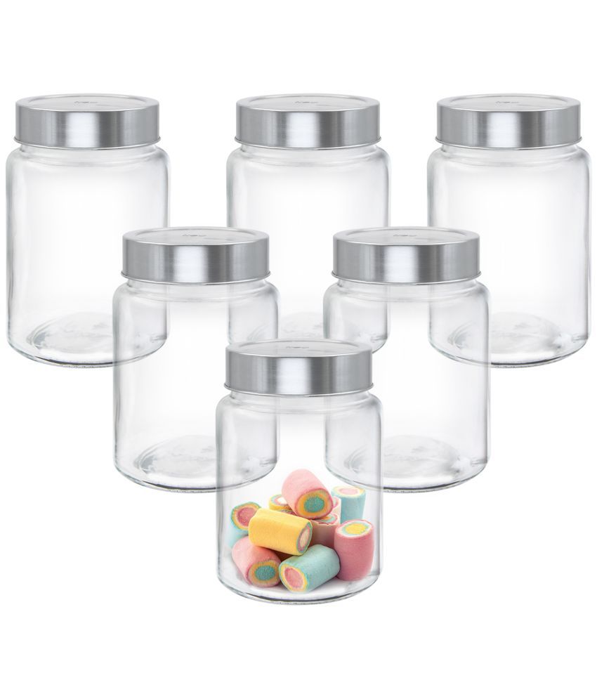     			Treo By Milton Radius Storage Jar, Set of 6, 310 ml Each, Transparent | Storage Jar | Multipurpose Jar | Modular Kitchen