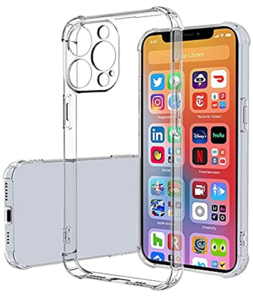     			ZAMN - Transparent Silicon Silicon Soft cases Compatible For iPhone 13 Pro ( Pack of 1 )