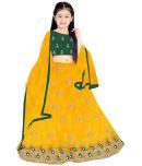 Salasar Net Lehenga Choli Set For Girls ( Pack of 1 , Green )