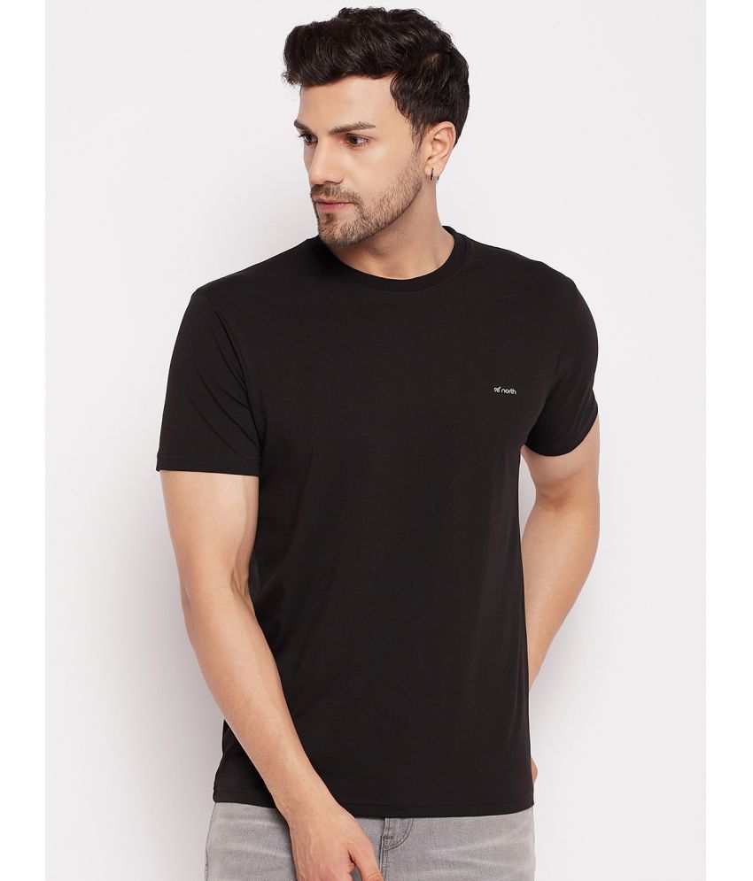     			98 Degree North - Black Cotton Blend Regular Fit Men's T-Shirt ( Pack of 1 )