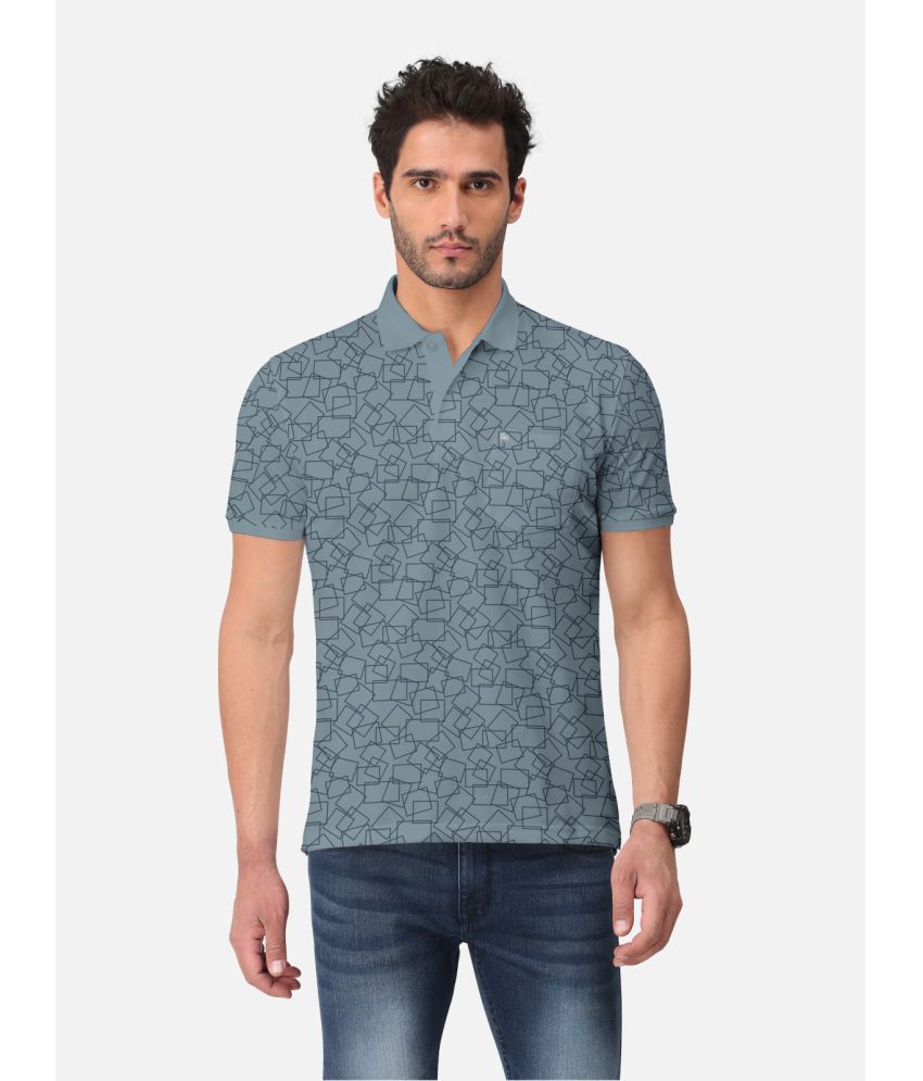     			BULLMER - Grey Cotton Blend Regular Fit Men's Polo T Shirt ( Pack of 1 )