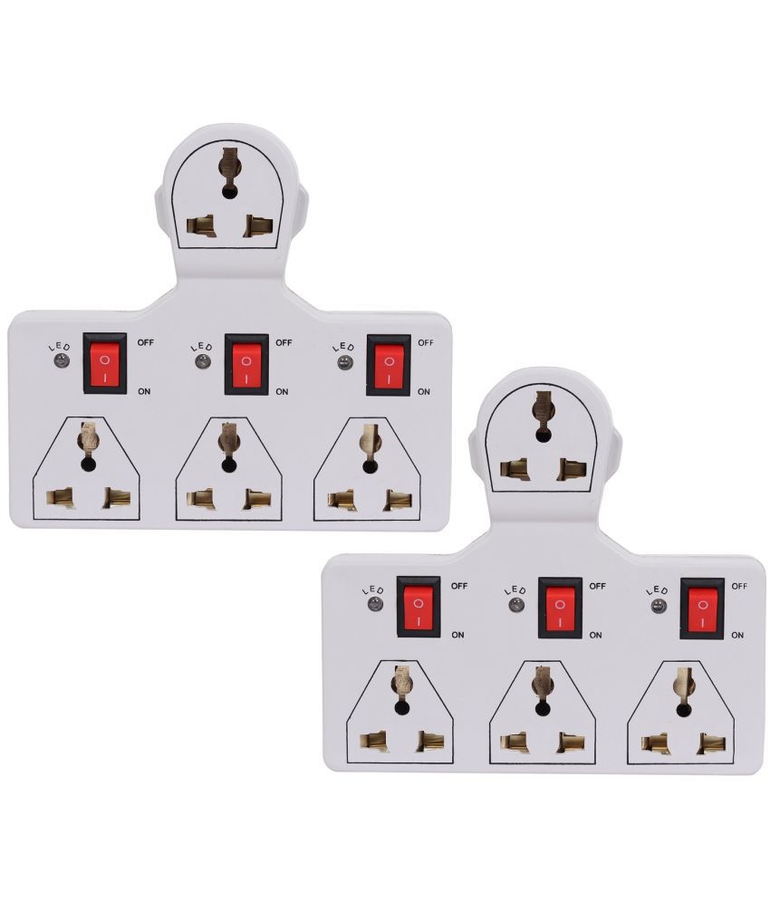     			DIGIWAY 4 Socket Extension Board Multi Plug (Pack of 2)