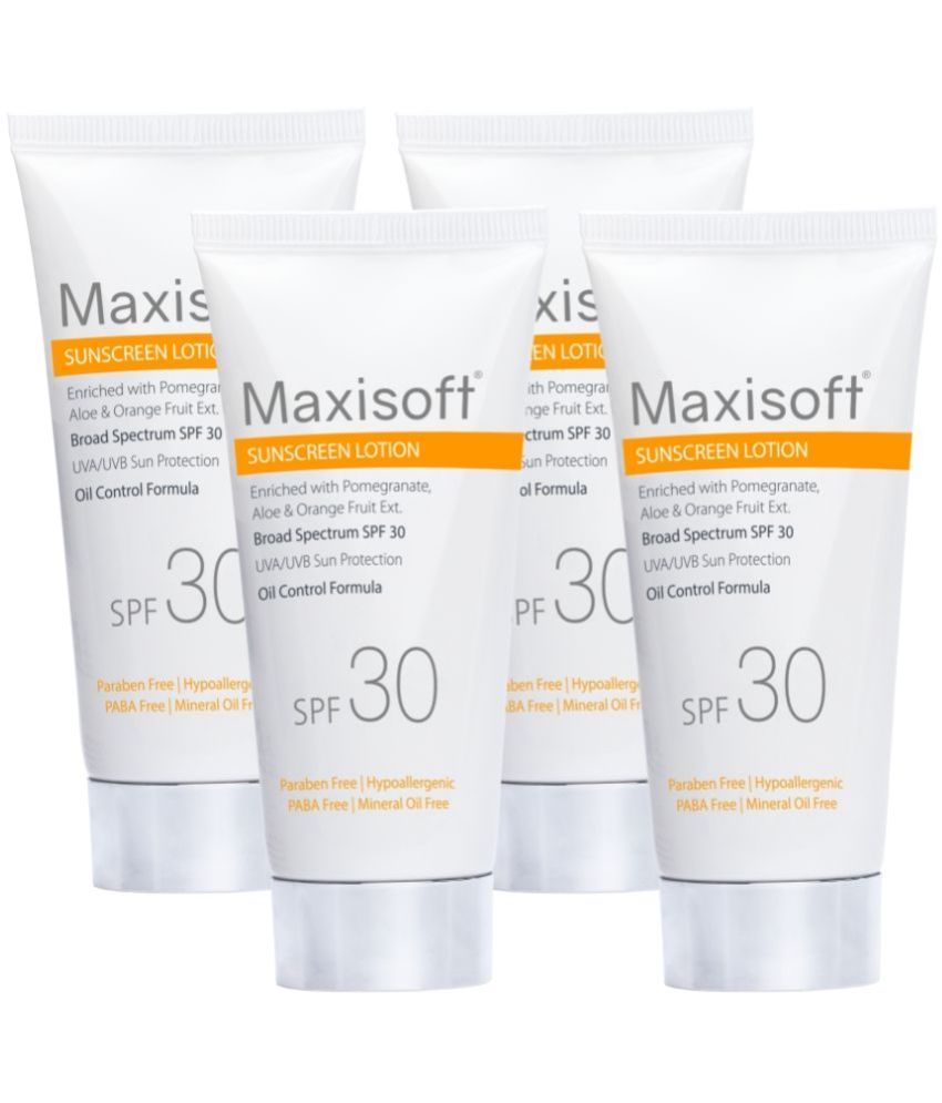     			MAXISOFT - SPF 30 Sunscreen Cream For All Skin Type ( Pack of 4 )