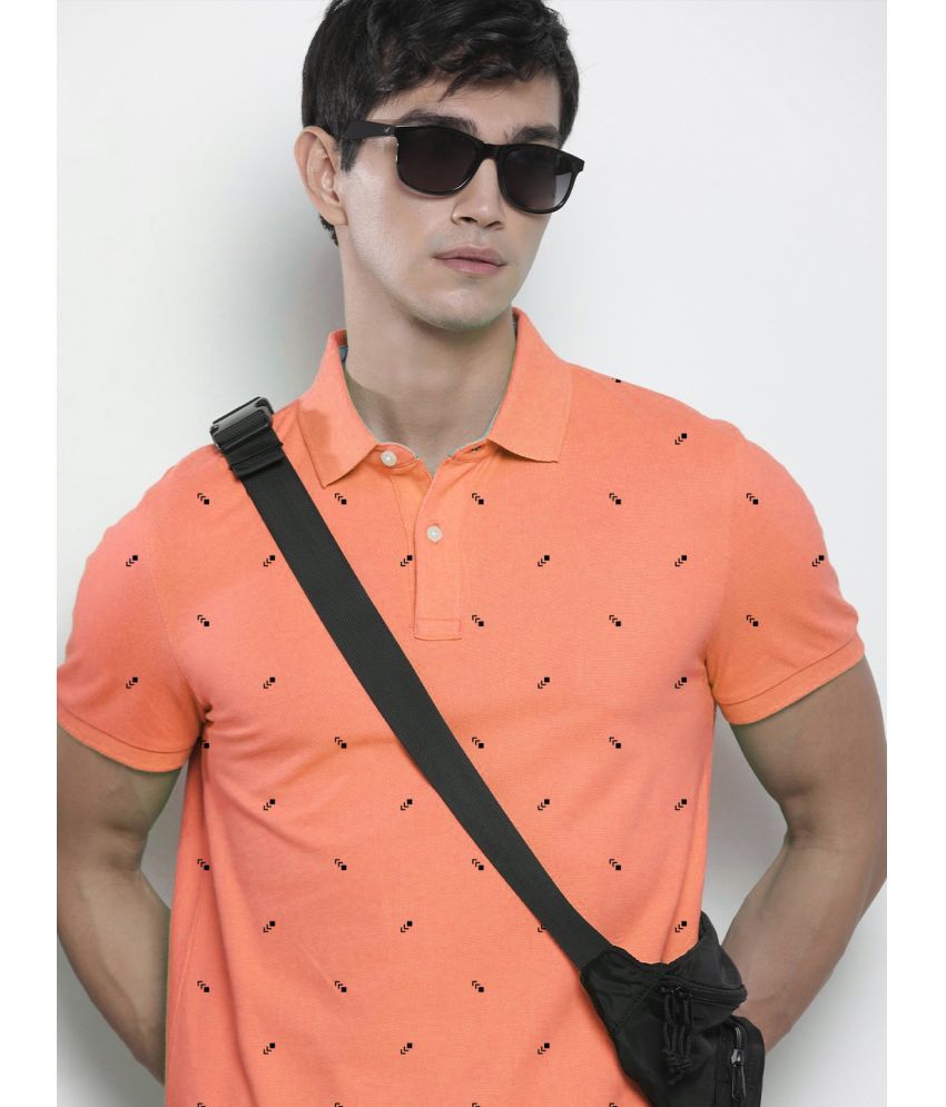     			Merriment - Coral Polyester Regular Fit Men's Polo T Shirt ( Pack of 1 )