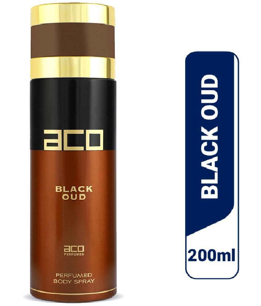     			aco perfumes - aco BLACK OUD Perfumed Body Spray 200ml Perfume Body Spray for Men 200 ml ( Pack of 1 )