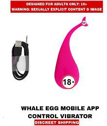 ADULT SEX TOYS WHALE EGG Smooth Silicon Mobile App Control G-Spot Vibrator For Women