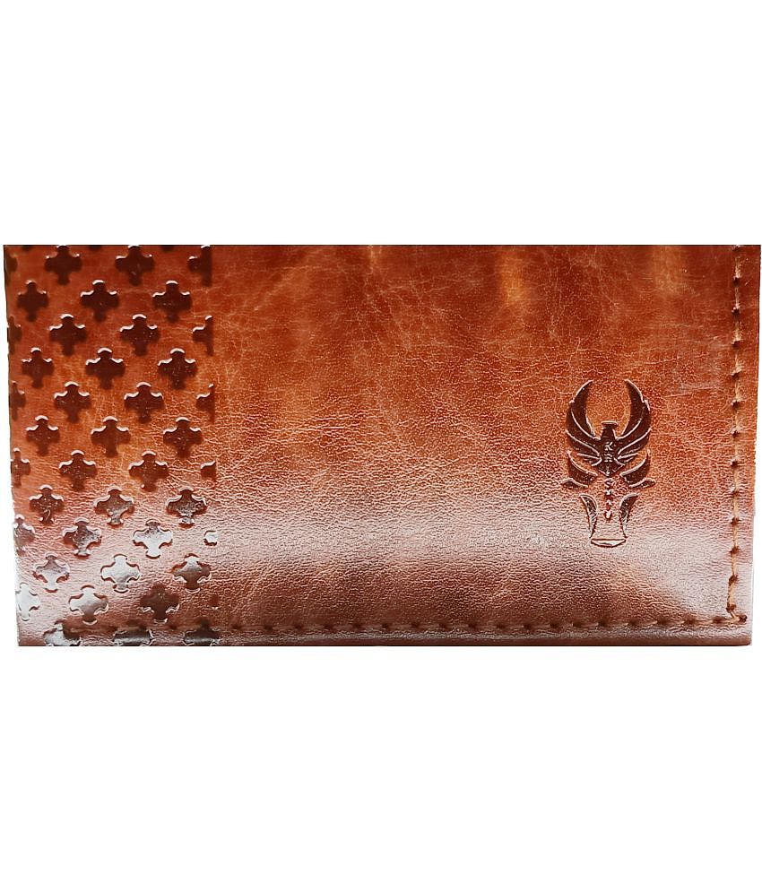 Premium Men krishiv - Brown Faux Leather Men's Two Fold Wallet ( Pack of 1 ) - Brown 2025 at Sho