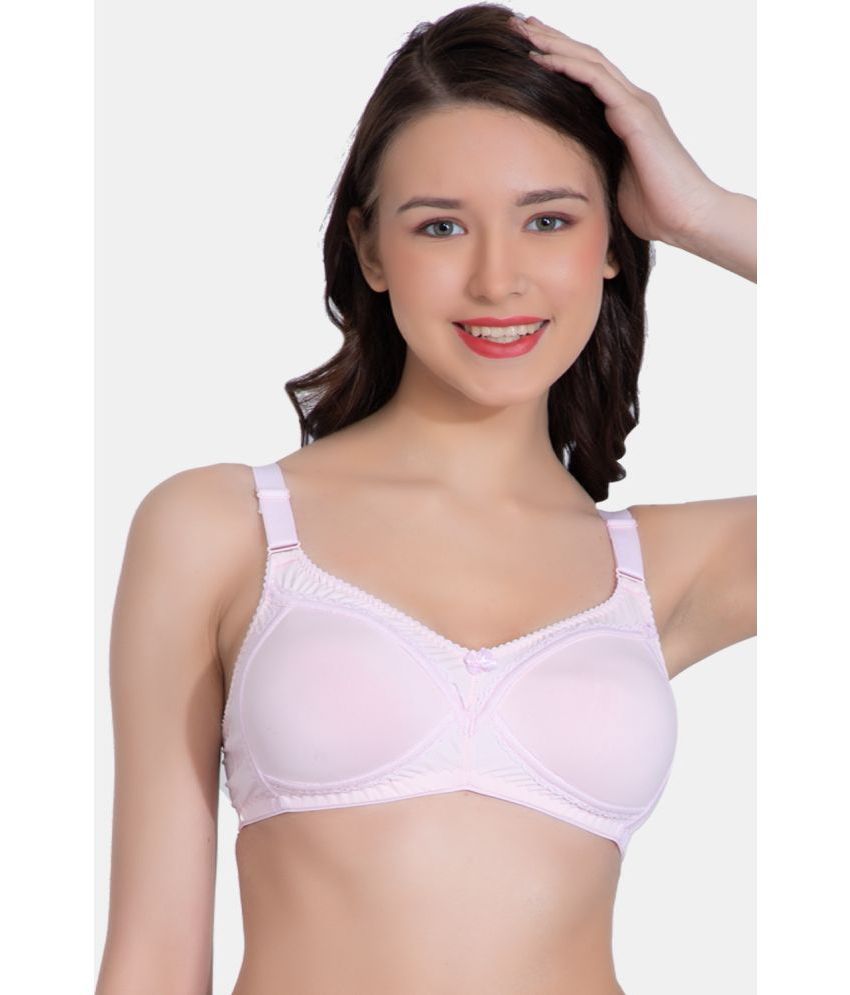     			LACYLUXE - Pink Nylon Non Padded Women's Everyday Bra ( Pack of 1 )