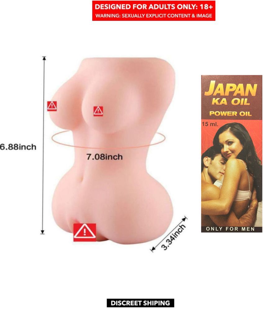     			Mini Sex Doll Premium Quality Vagina Masturbator With Breast + Japan Ka Power Oil For Men