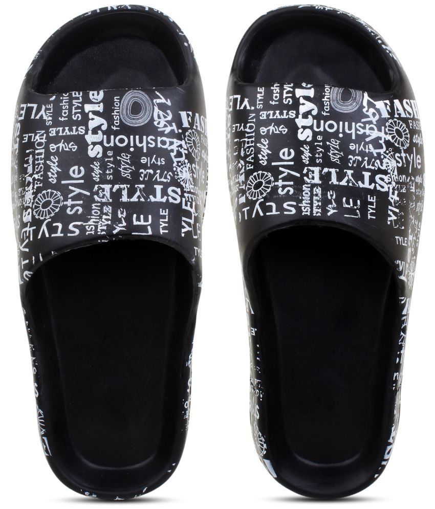     			Pampy Angel - Black Men's Slide Flip flop