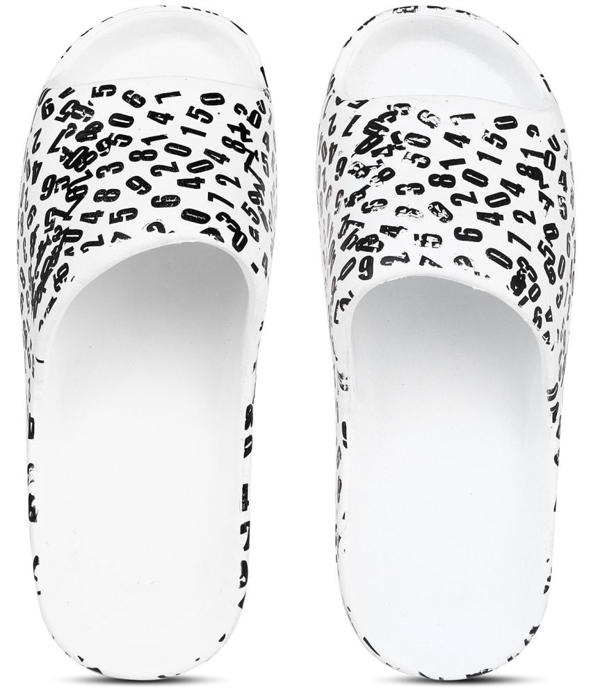     			Pampy Angel - White Men's Slide Flip flop