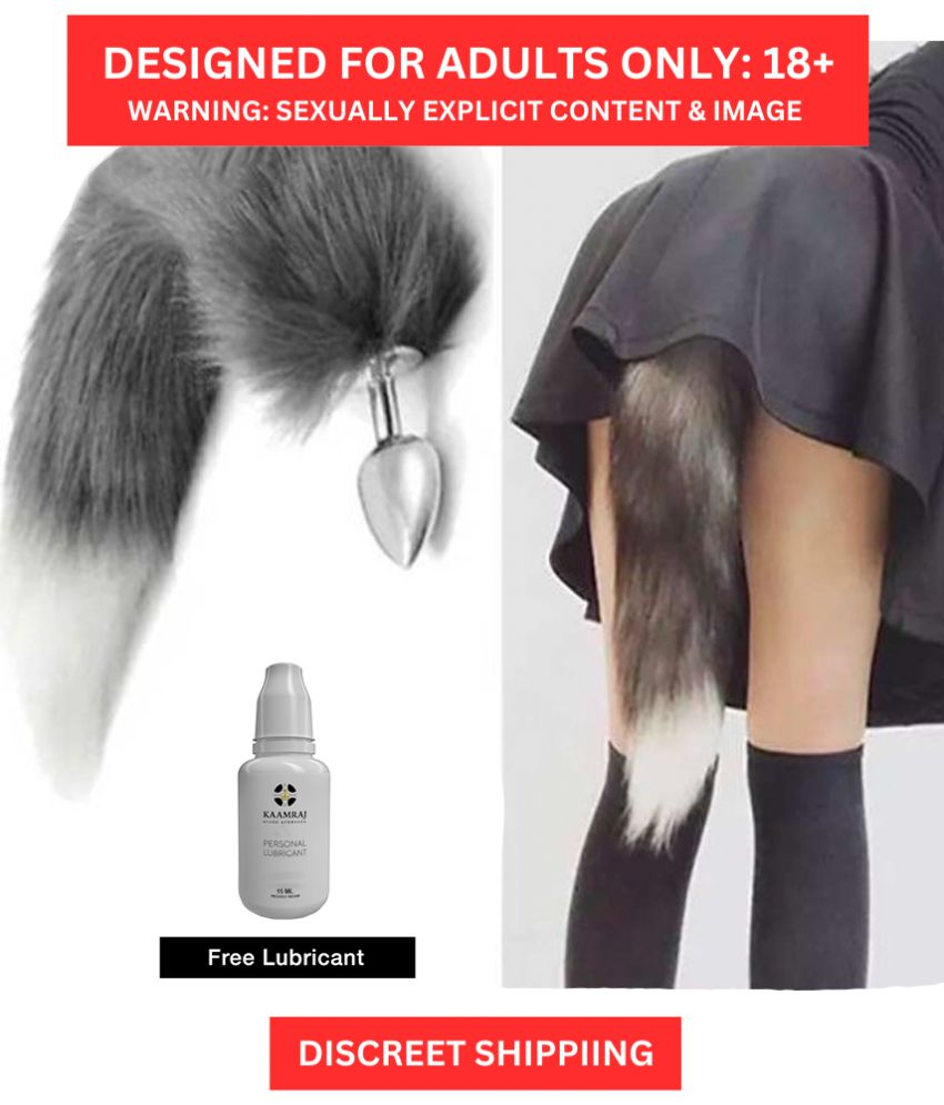     			Tail Butt Plug BDSM Butt Plug Dildo Tail Plug Fox Tail Plug By Naughty Nights + Free Kaamraj Lubricant