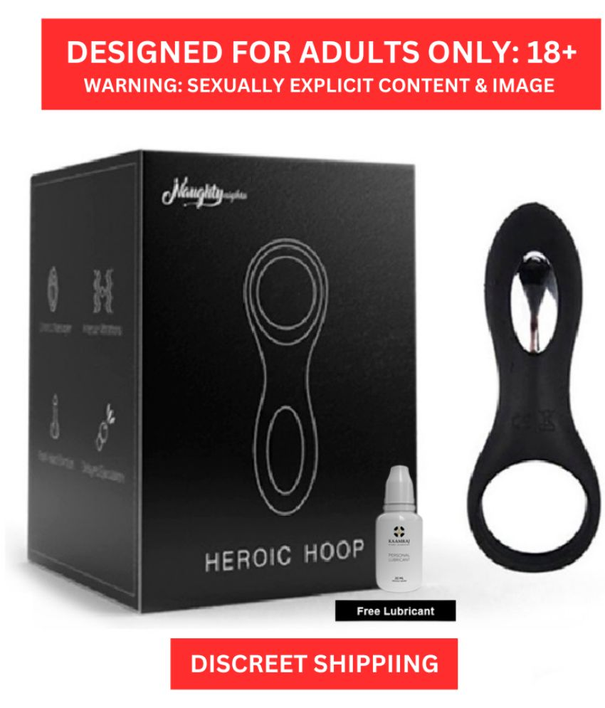     			ABS Plastic Cock Ring with USB Charging for Intimate Pleasure By Naughty Nights + Free Kaamraj Lube