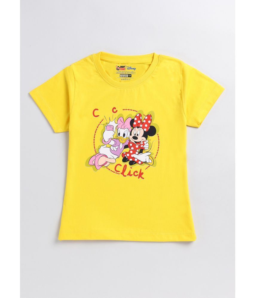     			Rydho - Yellow 100% Cotton Girls T-Shirt ( Pack of 1 )