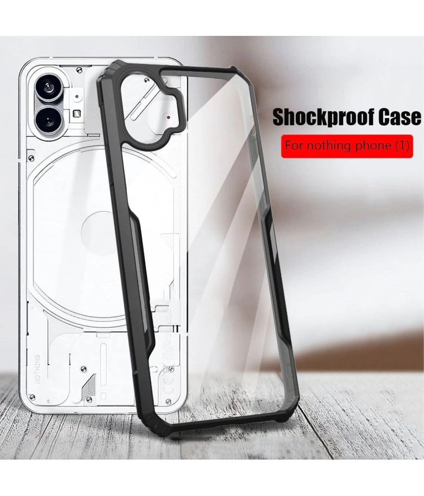     			Spectacular Ace - Black Silicon Shock Proof Case Compatible For Nothing Phone 1 ( Pack of 1 )