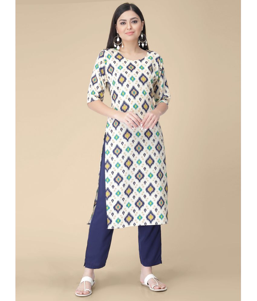     			1 Stop Fashion - Multicolor Crepe Women's Straight Kurti ( Pack of 1 )