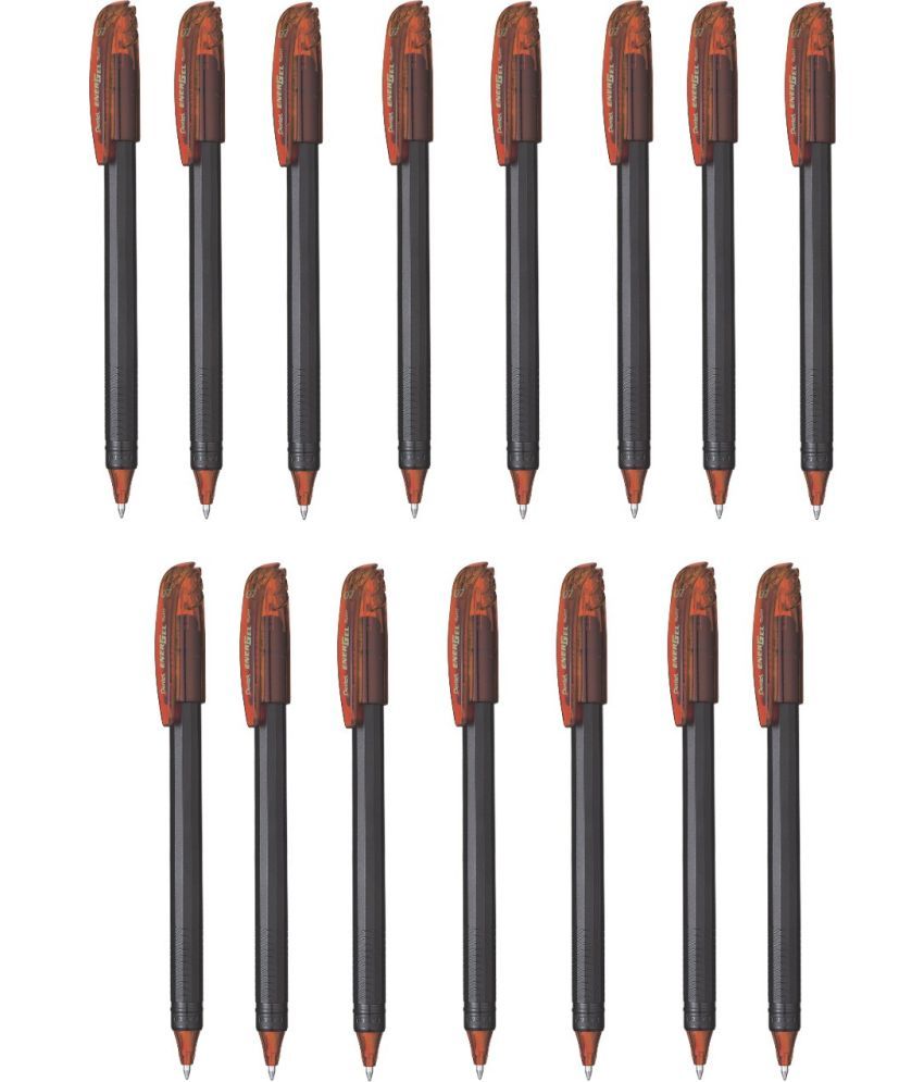     			Pentel Energel Bl417 - 15 Brown Ink Color Roller Ball Pen (Pack Of 15, Brown)