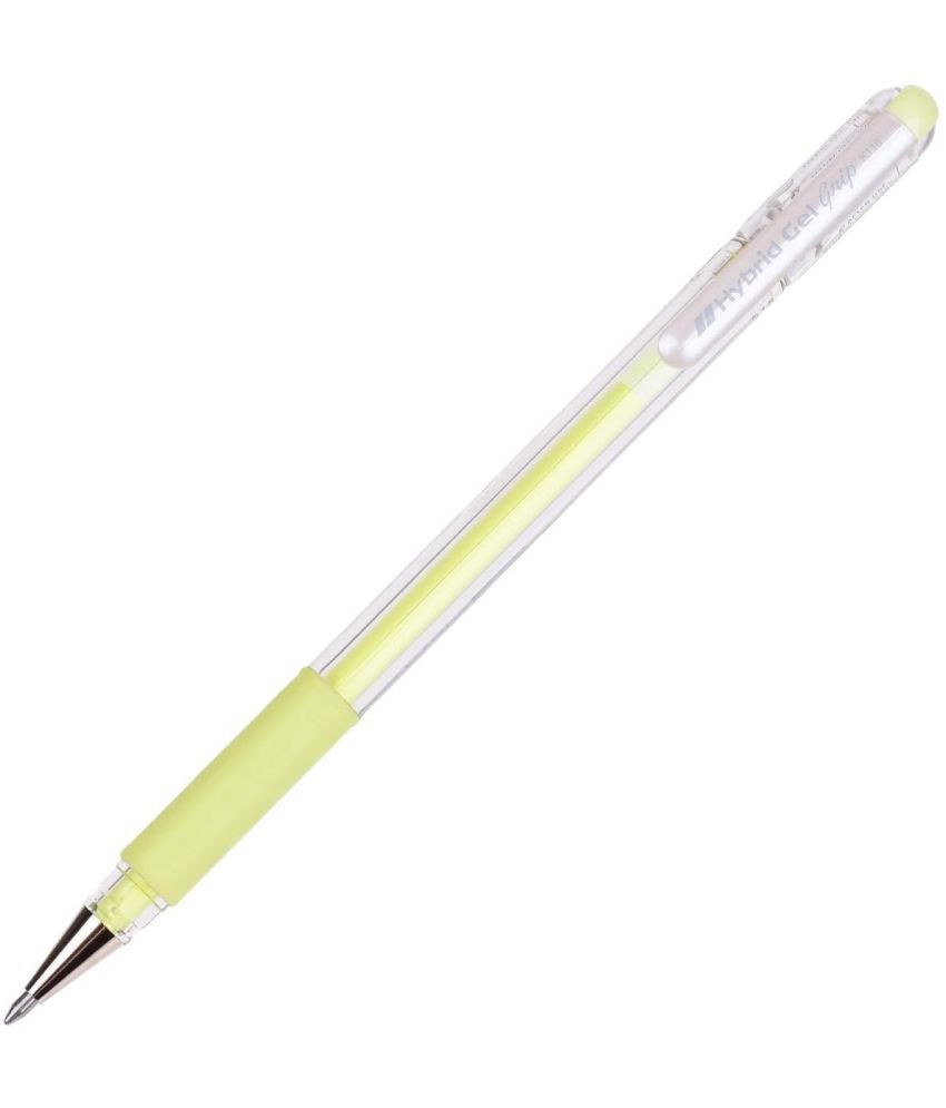     			Pentel Hybrid Gel Grip Gel Pen (Pack Of 3, Yellow)
