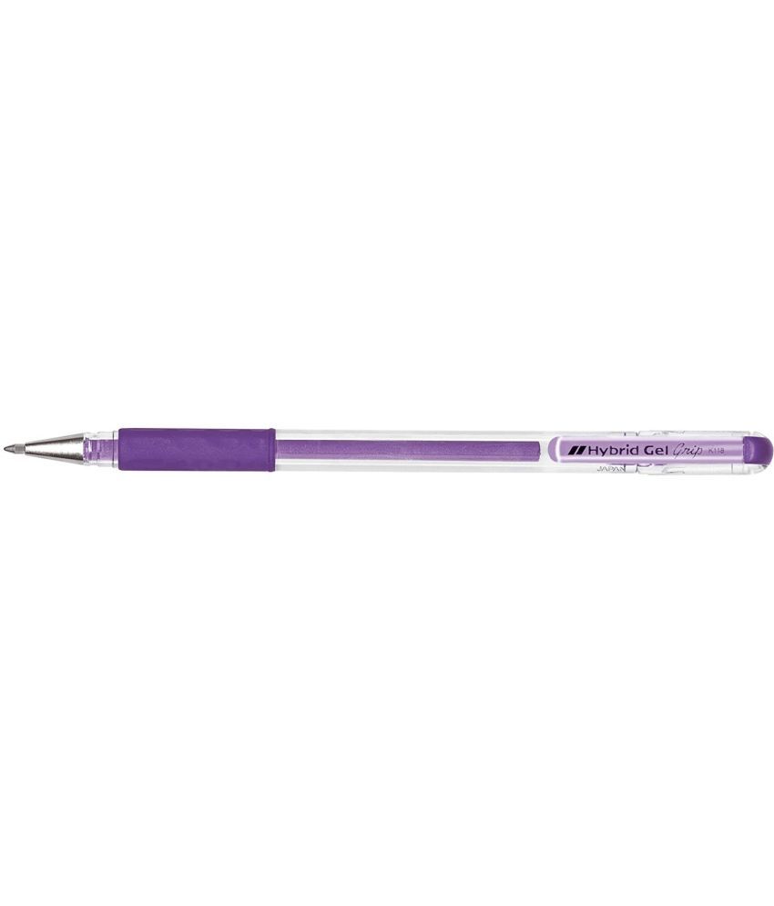     			Pentel Hybrid Gel Grip Gel Pen (Pack Of 3, Violet)