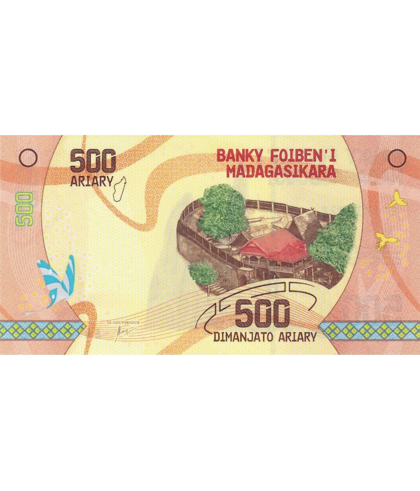     			SUPER ANTIQUES GALLERY - MEDAGASCAR 500 ARIARY NOTE UNC GRADE 1 Paper currency & Bank notes