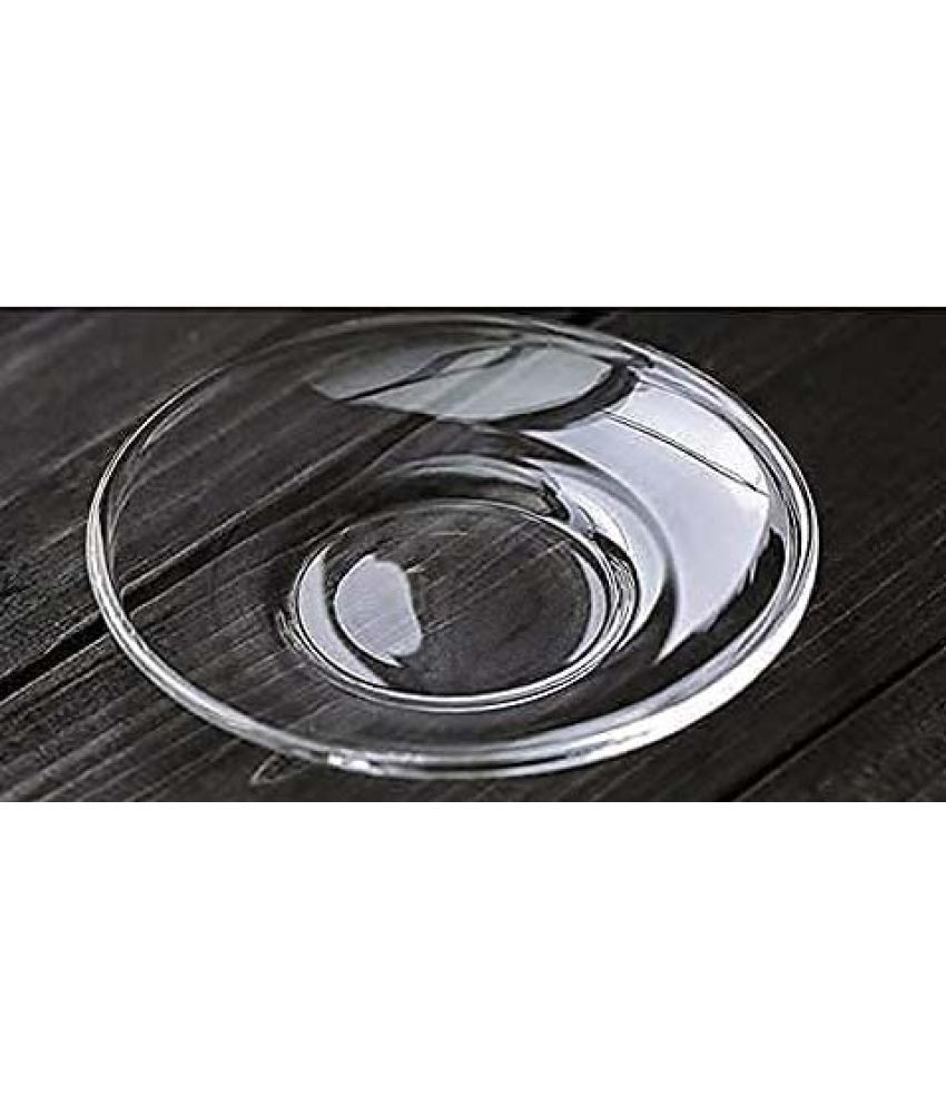     			Somil 1 Pcs Glass Transparent Dessert Plate