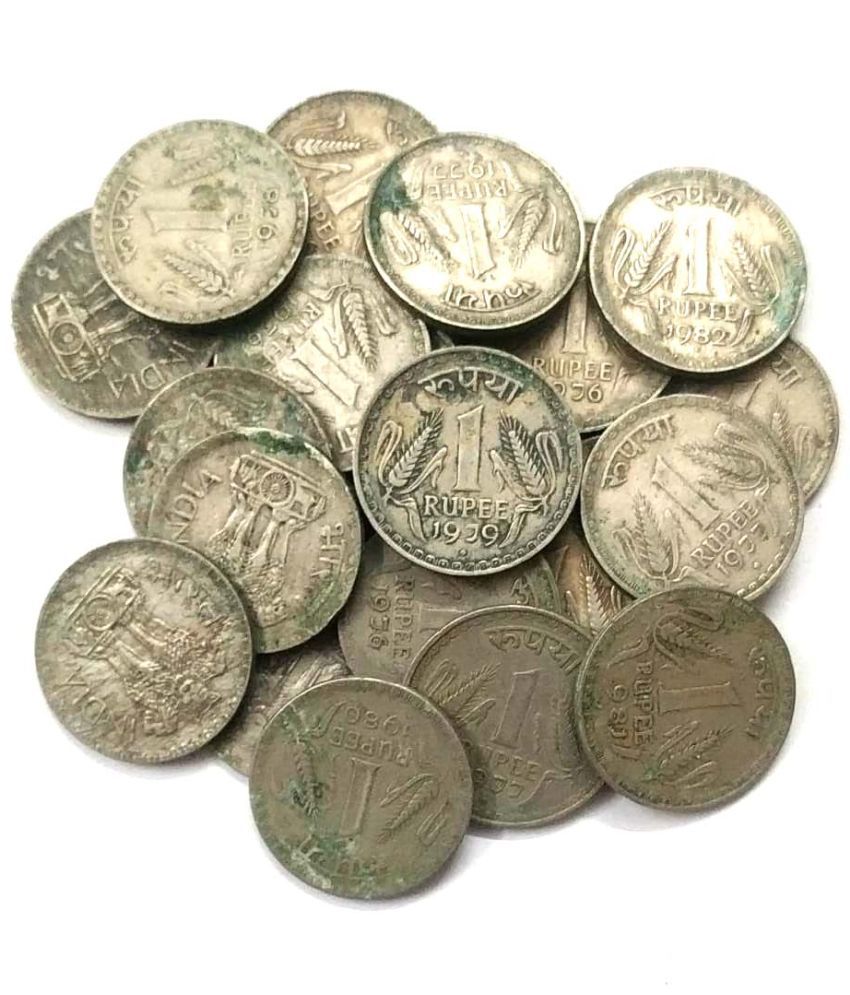     			godhood - 1 Rupees Dabbu Coin Mix Year  Pack of 50 Numismatic Coins