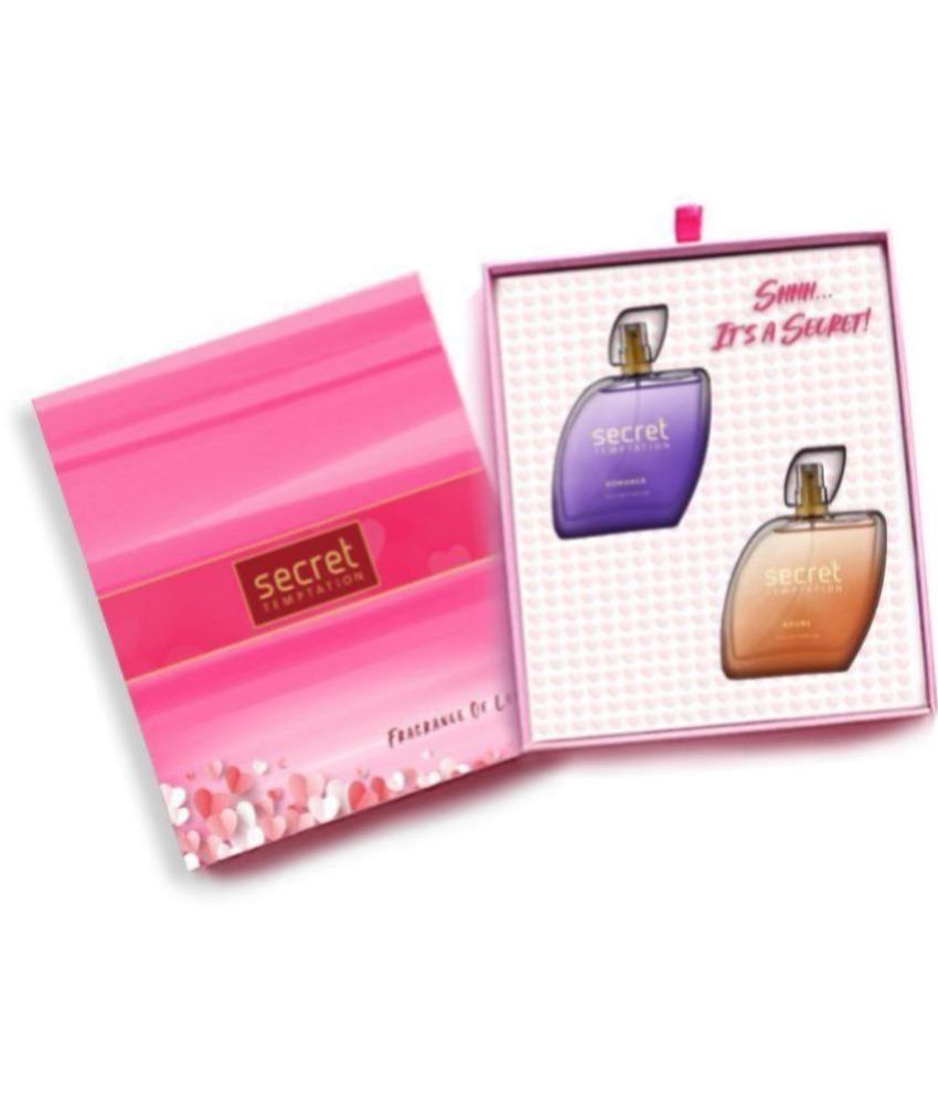     			Secret Temptation Fragrance Gift Hamper with Romance and Adore Long-lasting Perfume for Women, Pack of 2 (50ml each)