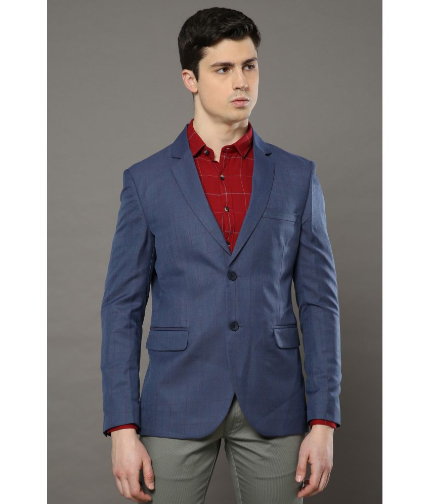     			Cool Colors - Blue Polyester Slim Fit Men's Blazer ( Pack of 1 )