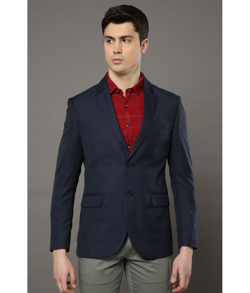     			Cool Colors - Navy Polyester Slim Fit Men's Blazer ( Pack of 1 )