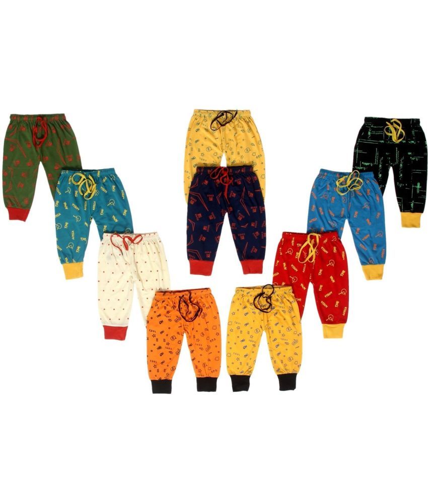     			DIAMOND EXPORTER Pack of 10 Boys Cotton Trackpant ( Multi Color )