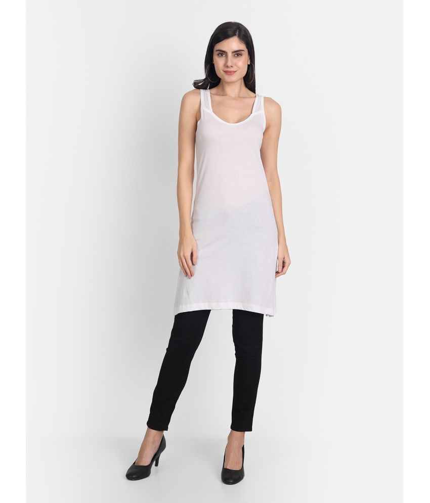     			AIMLY Cotton Tanks - White Single