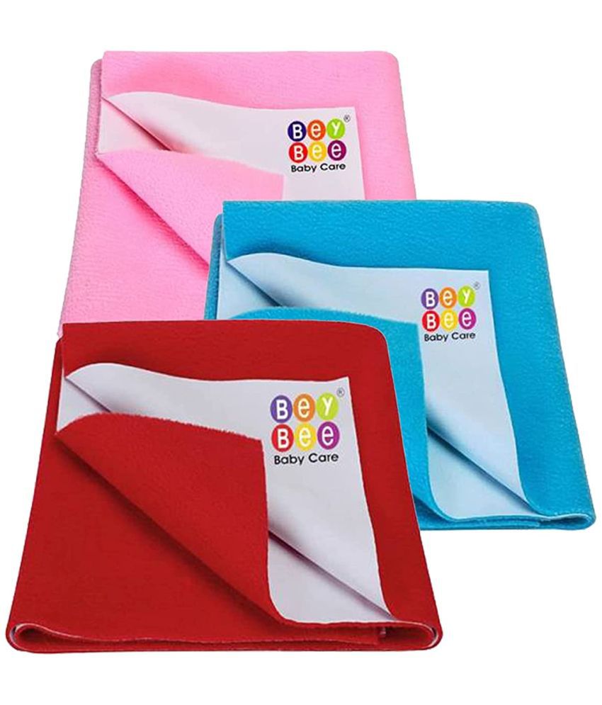     			Beybee - Multi-Colour Laminated Bed Protector Sheet ( Pack of 3 )