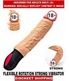 FEMALE ADULT SEX TOYS Solid FLEXIBLE Silicon THRUSTING ROTAION G-Spot Vibrator For Women